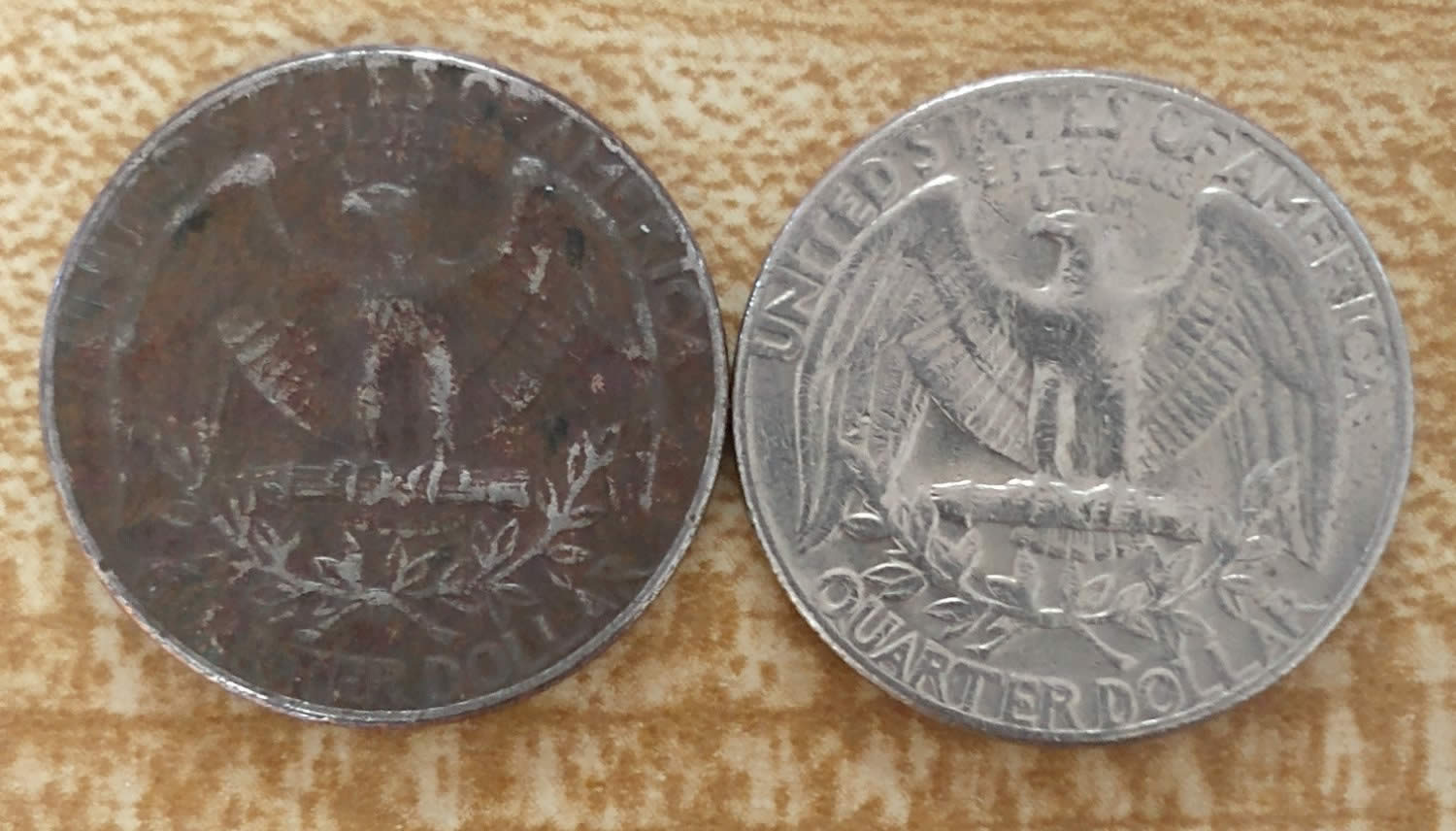 1974-Quarter-Black-Beauty?--Environmental-Damage?