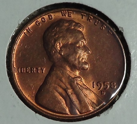 Lincoln-Cent-1958-D--For-Grading-?