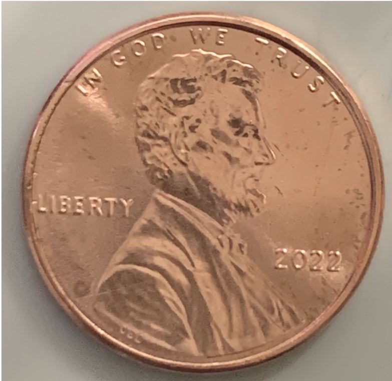 2022-P-Lincoln-Cent-Cud-Errors-Of-Finish-Coat-Bubbling?
