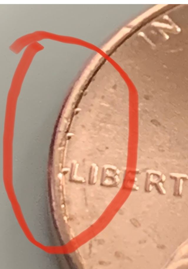 2022-P-Lincoln-Cent-Cud-Errors-Of-Finish-Coat-Bubbling?