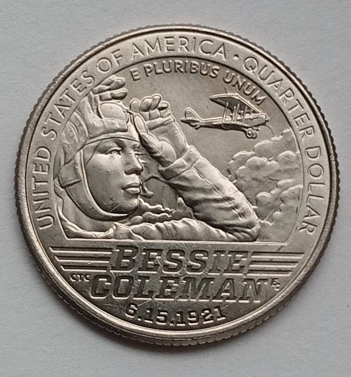 Inverted-Jenny-2023-P-Bessie-Coleman-Die-Clash-Quarter