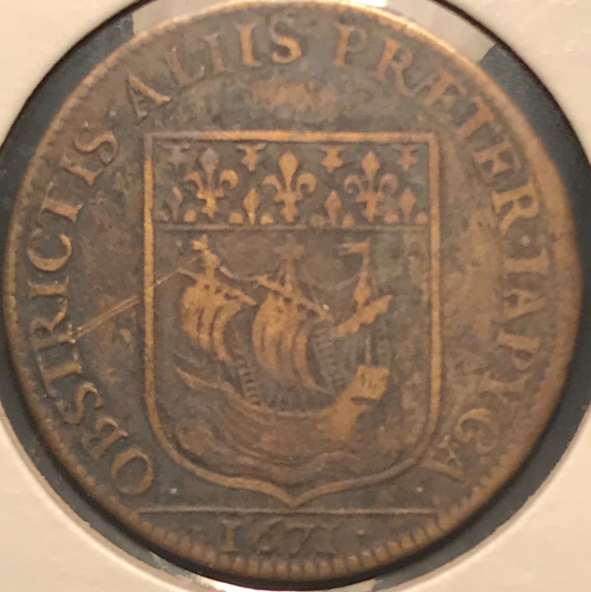 Help-Identifying-1671-French-Token:mintage,-Grade,-Value