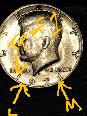 1971-Kennedy-Half-Dollar-DDO?-Strike-Through?-Chipped-Die-Reverse?