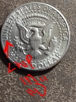 1971-Kennedy-Half-Dollar-DDO?-Strike-Through?-Chipped-Die-Reverse?