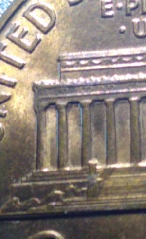 1989-No-Mint-Mark-Lincoln-Memorial---Doubling-On-Bldg