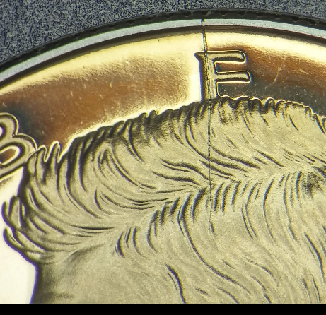 1999-S-Proof-Kennedy-Half-Dollar-Rim-Split-And-Die-Error