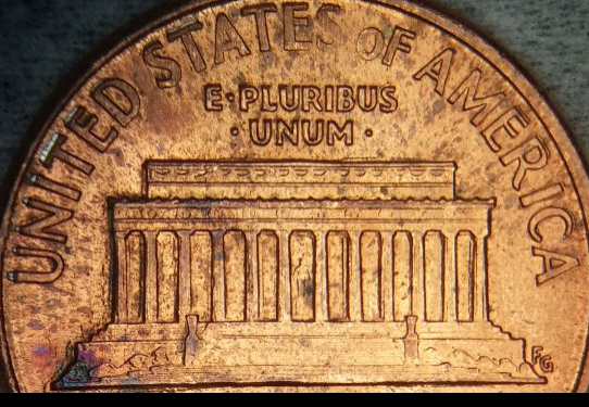 1989-D-Penny-With-Exposed-Zinc-After-Strikes-On-Obverse-&-Reverse