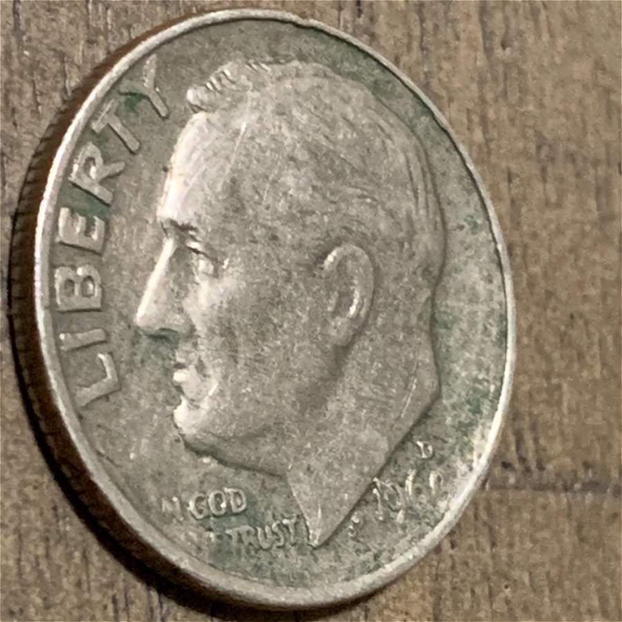 1968?-Roosevelt-Dime-Not-Sure-On-The-Year
