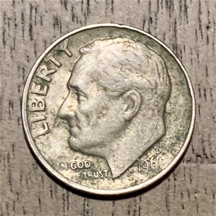 1968?-Roosevelt-Dime-Not-Sure-On-The-Year
