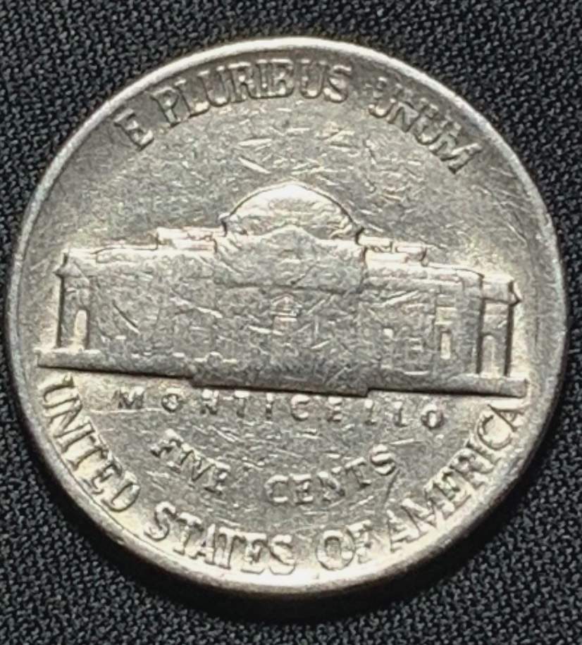 1983-P-Jefferson-Nickel:-Possibly-Struck-Through-A-Late-Stage-Die-Cap