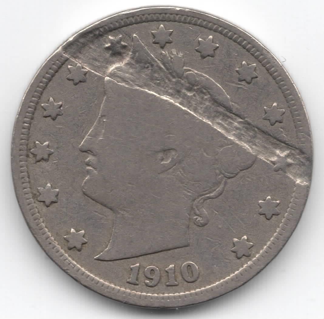 1910-Liberty-Nickel-Lamination-Rim-To-Rim