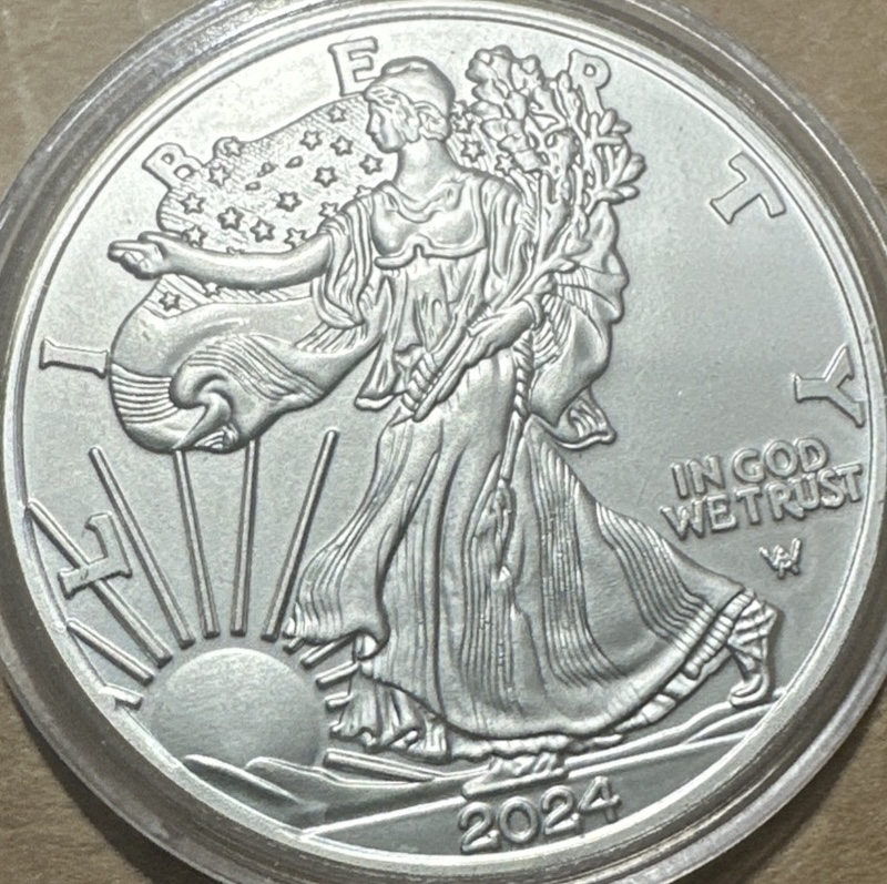 2024-Silver-Eagle-,-Recently-Purchased-And-Believed-To-Be-A-Fake