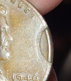 Any-Idea-What-This-Is-On-My-1946-D-Wheat-Cent?