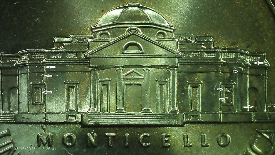 2020-P-Nickel-Reverse-Broken-Window-Die-Chips-On-Letters-&-Building!
