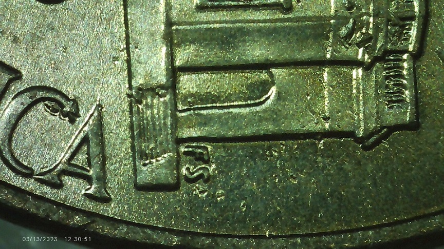 2020-P-Nickel-Reverse-Broken-Window-Die-Chips-On-Letters-&-Building!