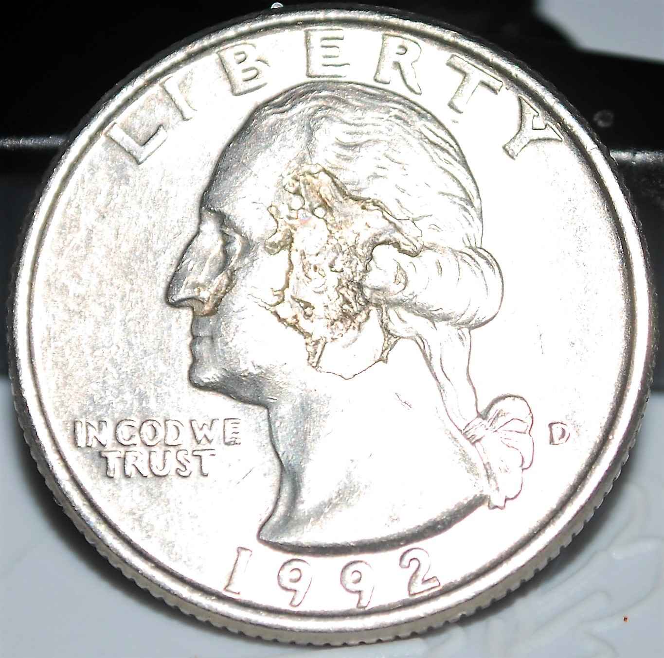 1992-D-Quarter-Strange-Die-Stain