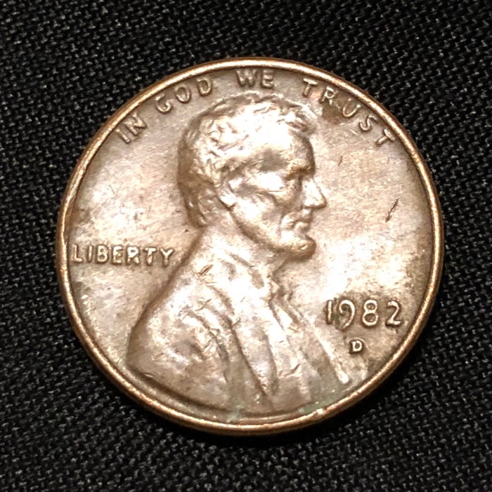 Damaged-1982-Penny-3.1g