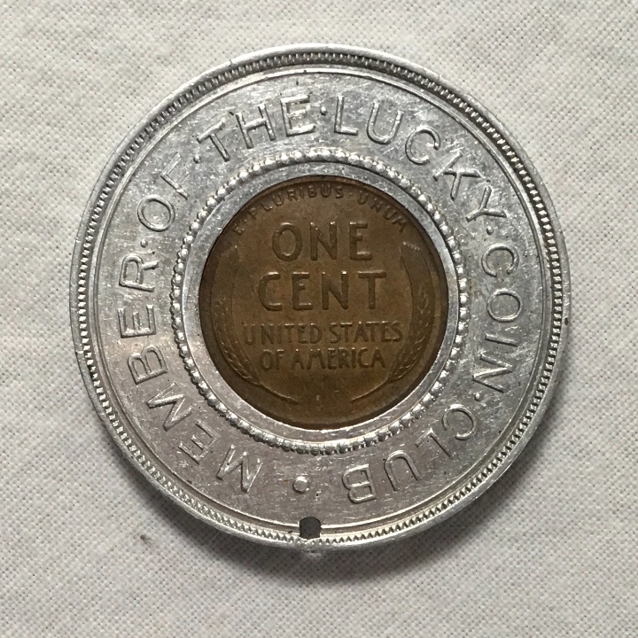 Strange-Find---1919-Penny-In-“lucky-Coin-Club”-Token