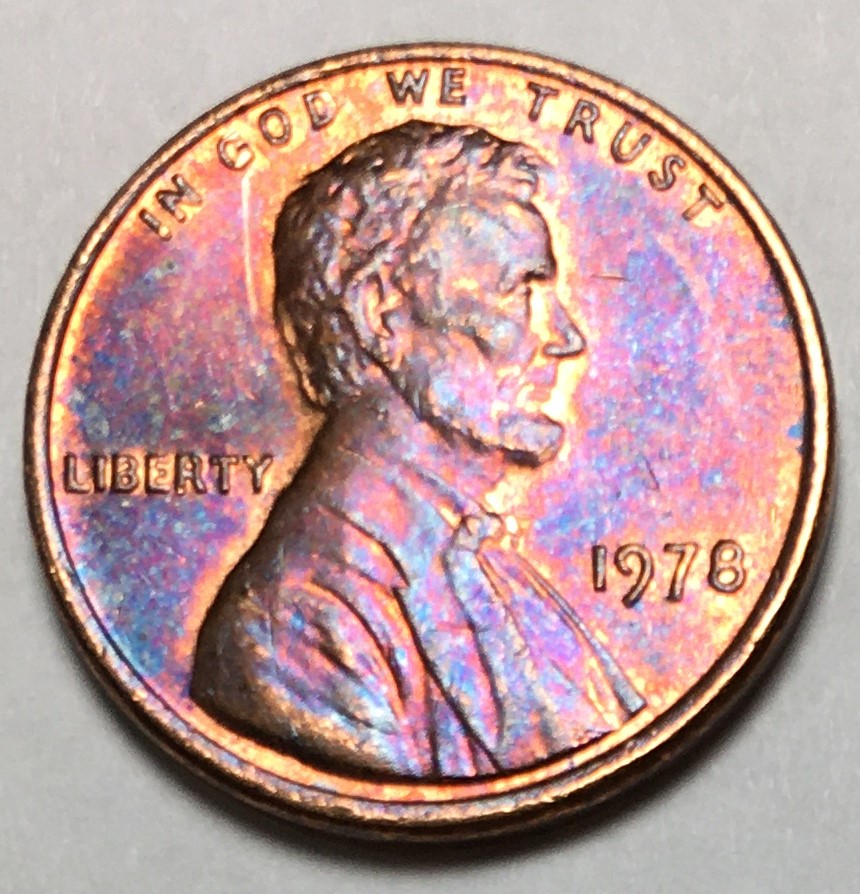1978--Penny-With-Strange-Color-?