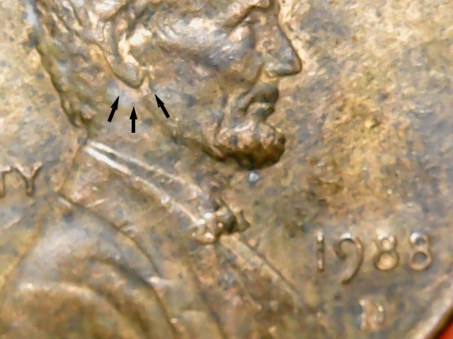 Is-This-A-1988-D-Lincoln-Penny-2nd-Ear-Lobe