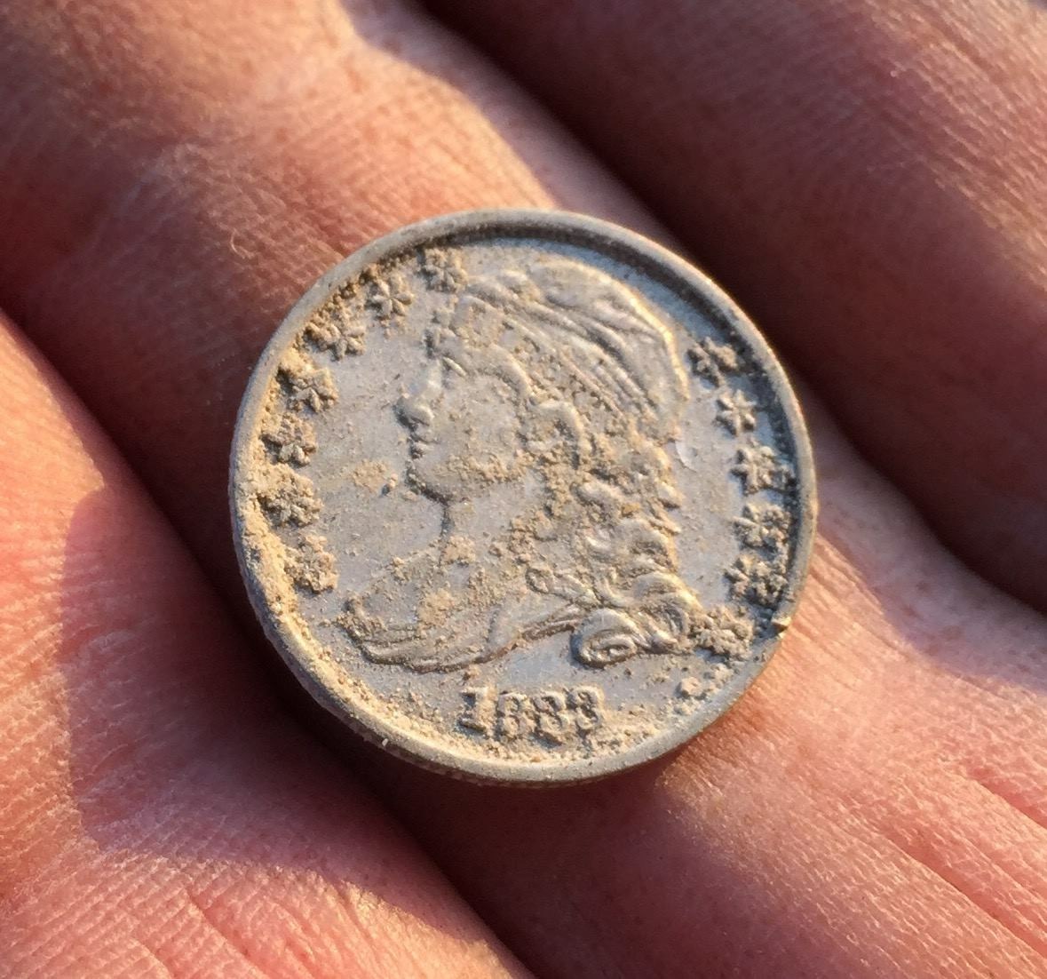 Just-Dug-1833-Capped-Bust-Dime