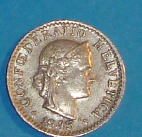 1945-Switzerland-20-Rappen,-Value-And-Grade-Please