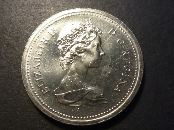 1977-Nickel-Dollar,-With-Impressive-Die-Crack