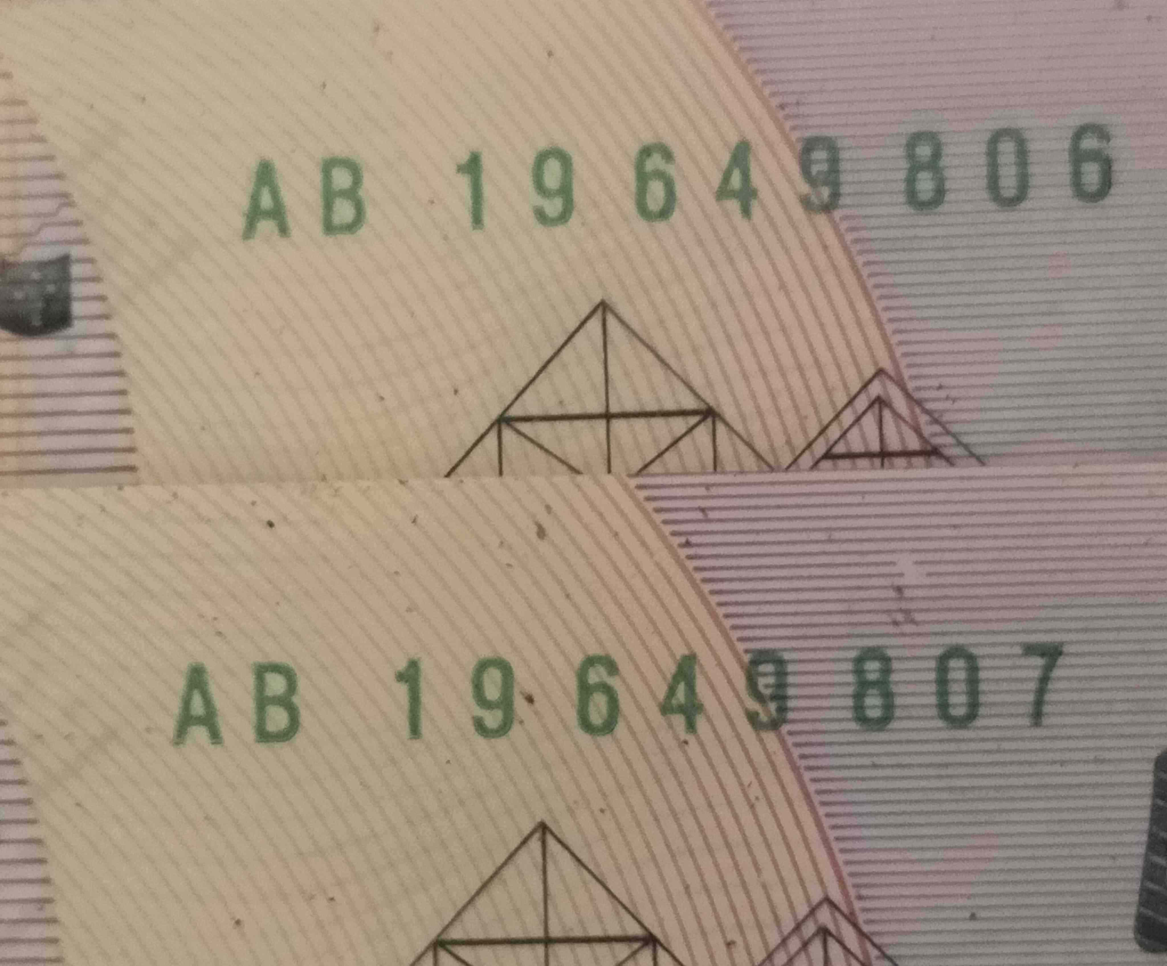 1992-$5-Note-Prefix-In-Green-Ink