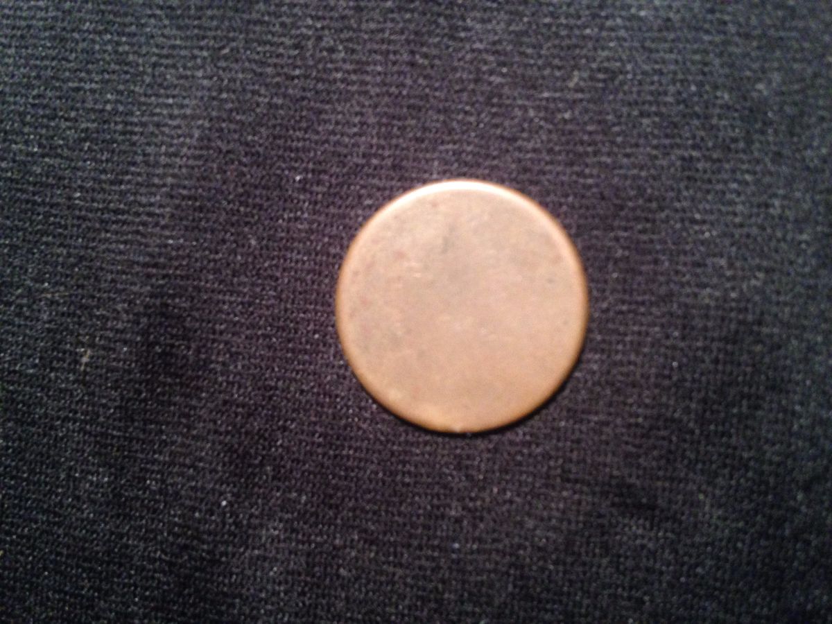 1960's-Cent-Not-Sure-The-Year-S-Mintmark?-Blank-Back?