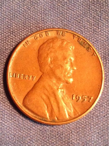 1957-Wheat-Cent,-Lam-Error?-What-Else?