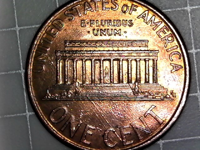 1995-Penny-With-Lines-On-Reverse