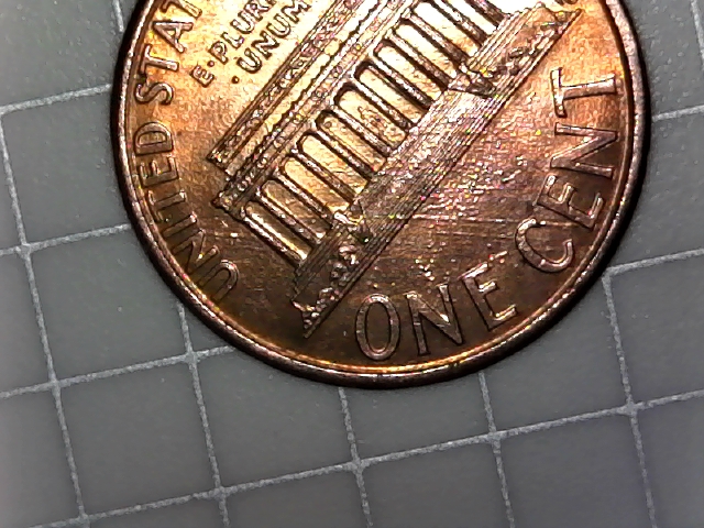 1995-Penny-With-Lines-On-Reverse
