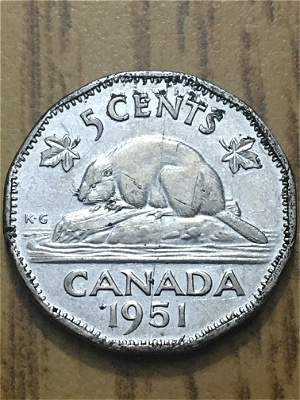 1951-5-Cent-For-Grading