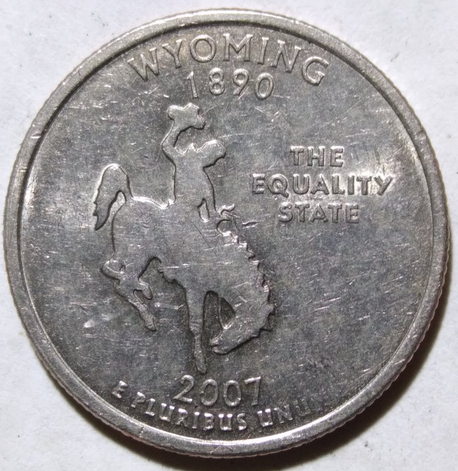 2007-Wyoming--State-Quarter--DDO-/Ddr--?the-Moto-And-The-Horses--Main-And-The-Horses--Kickings-Diffe