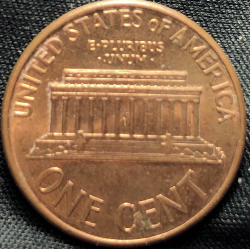 1989-D-Lincoln-Cent---Severe-Die-Shift/Lamination-Peel!