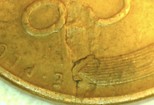 1941-S-LWC-Many-Errors?!-Cracked-Planchet,-Wheat-Stalk-Tear,-Strike-Thru?