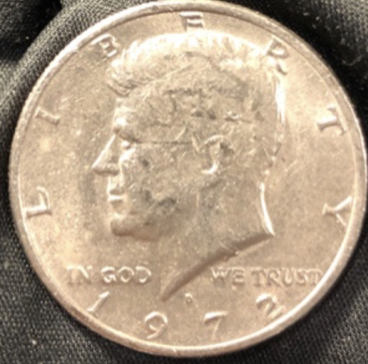 1972-D-Kennedy-Half-More-Mechanical-Doubling,-Under-Neck-And-Lip?