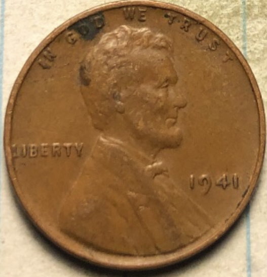 1941-Lincoln-Wheat-Cent--Die-Clash?-At-First-Glance-Looked-Like-Lam?-Runs-From-End-To-End-Of-Coin?