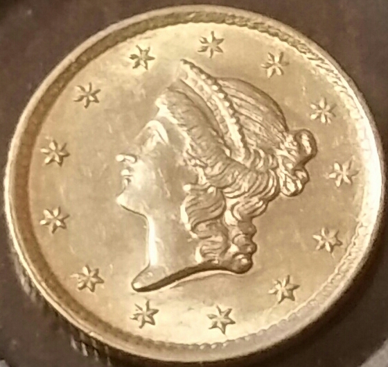 1852-Gold-$1-For-Grading-Sharper-Images-Opened-The-2�2-Holder