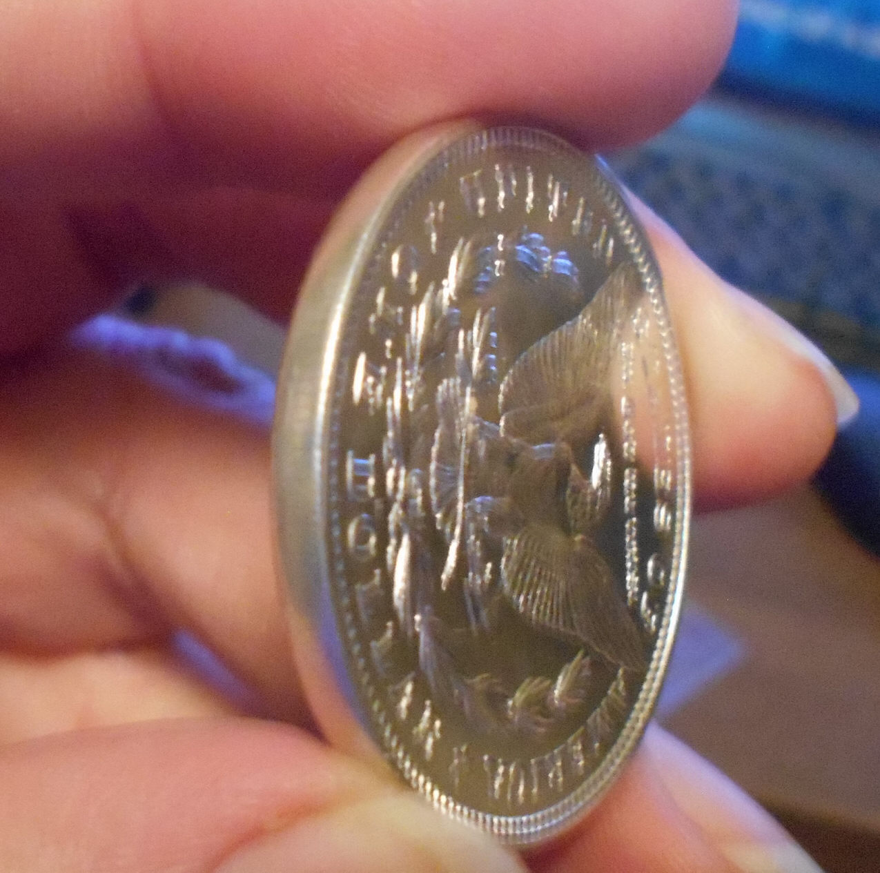 Virtually-No-Reeded-Edge-1921-D-Morgan-Silver-Dollar,-Fake?