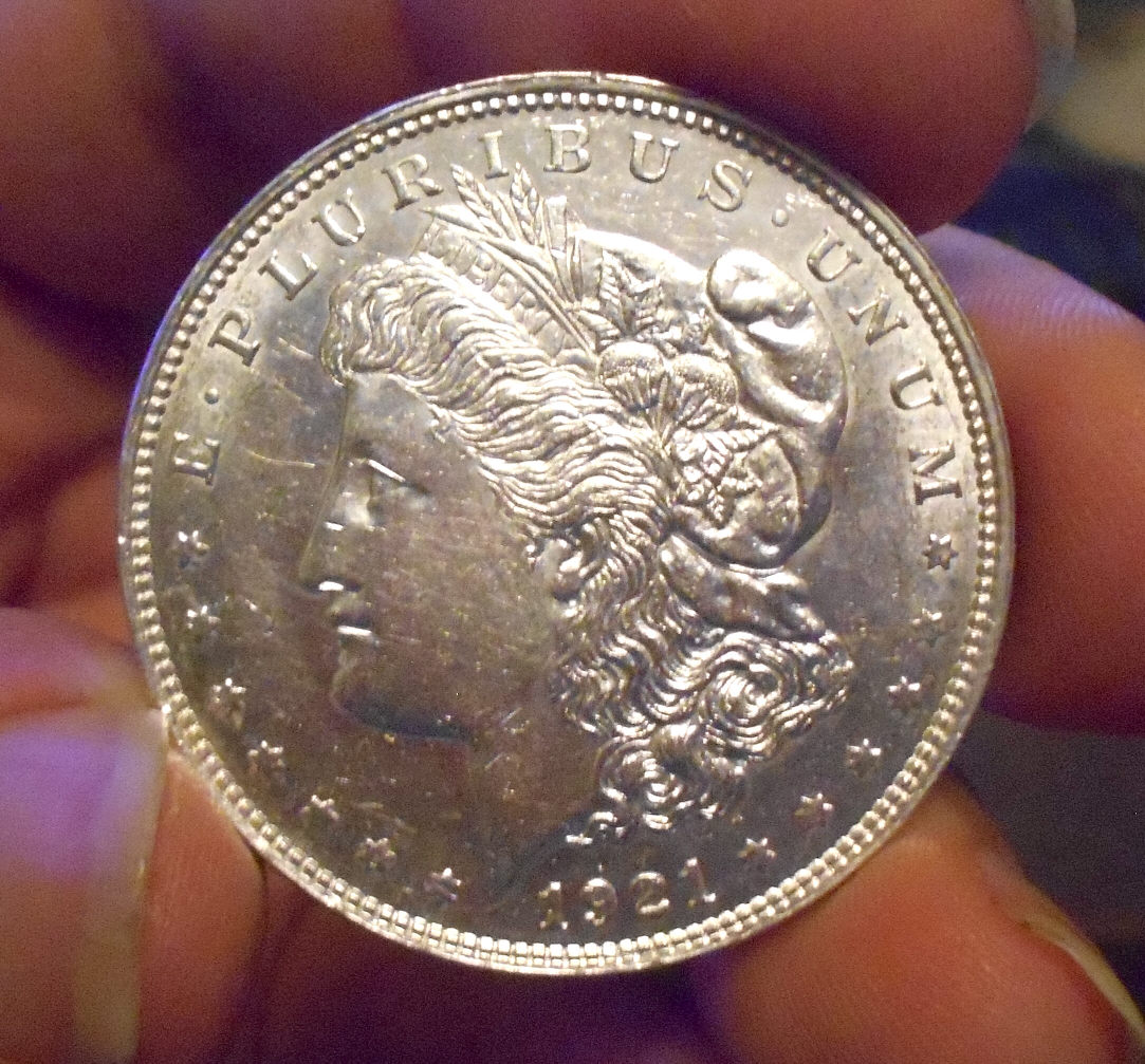 Virtually-No-Reeded-Edge-1921-D-Morgan-Silver-Dollar,-Fake?
