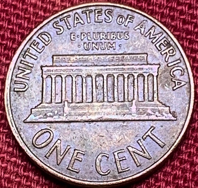 1964-D-Lincoln,-Heavy-Abrasion-On-The-Mint-Mark-Field,-Not-An-Error-But-Neat