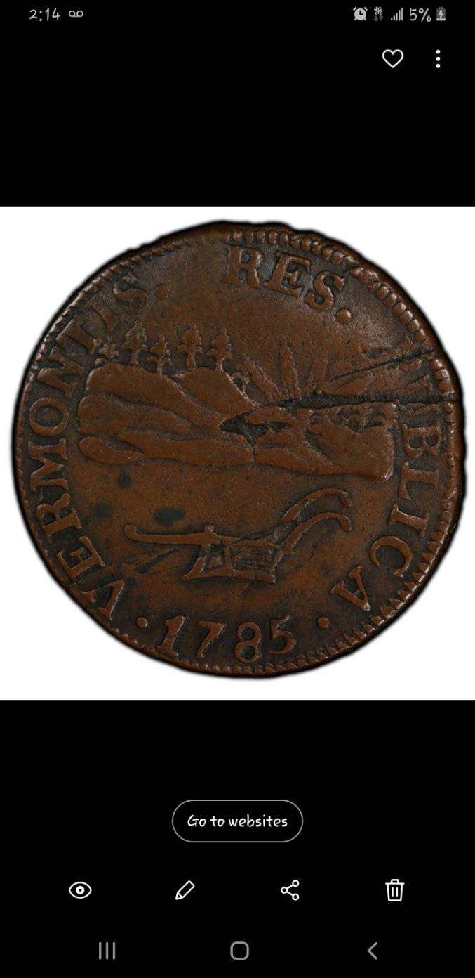 1785-Vermontis-Colonial-Coin-I-Think-It's-Real-Doesn't-Say-Copy-On-It