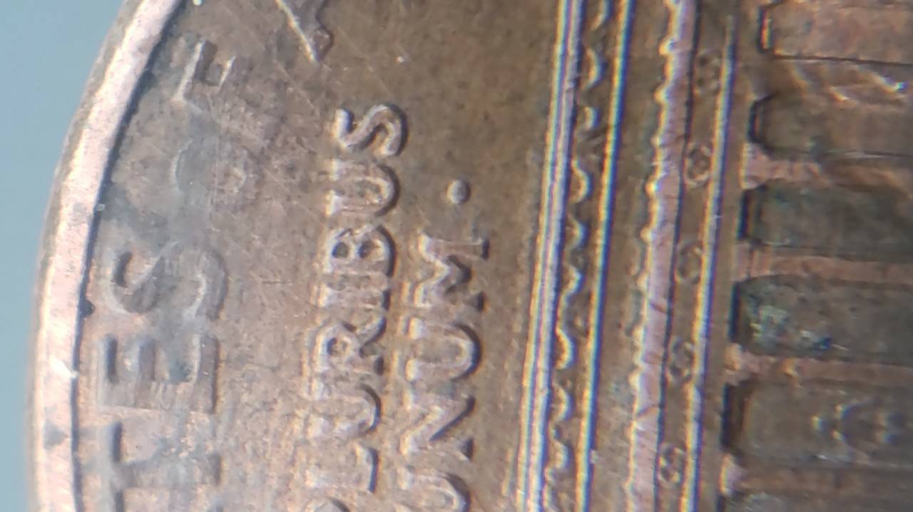 1993-Penny-Multi-Struck-Coin-With-Lots-Of-Die-Chips-And-Die-Crack?