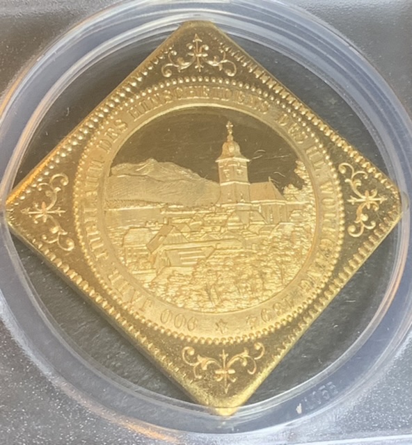 1894-Austria-Medal-Gilt-Bronze-900th-Anniversary-Klippe-Help