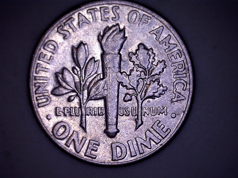 1967-Dime-W/Unknown-Image-On-Reverse,-Help!