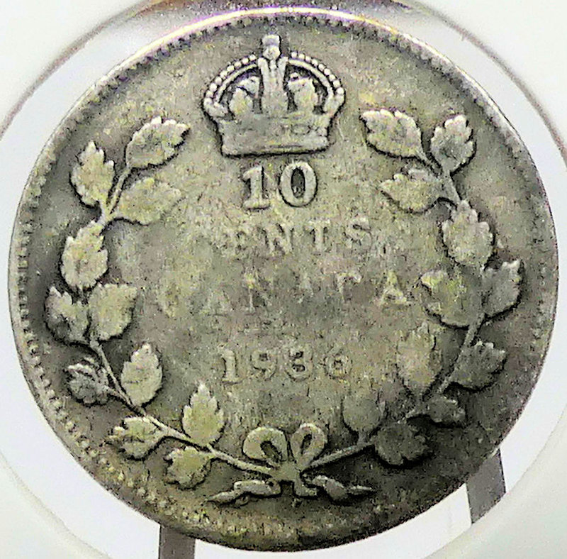 1936-Canada-Dime-Value