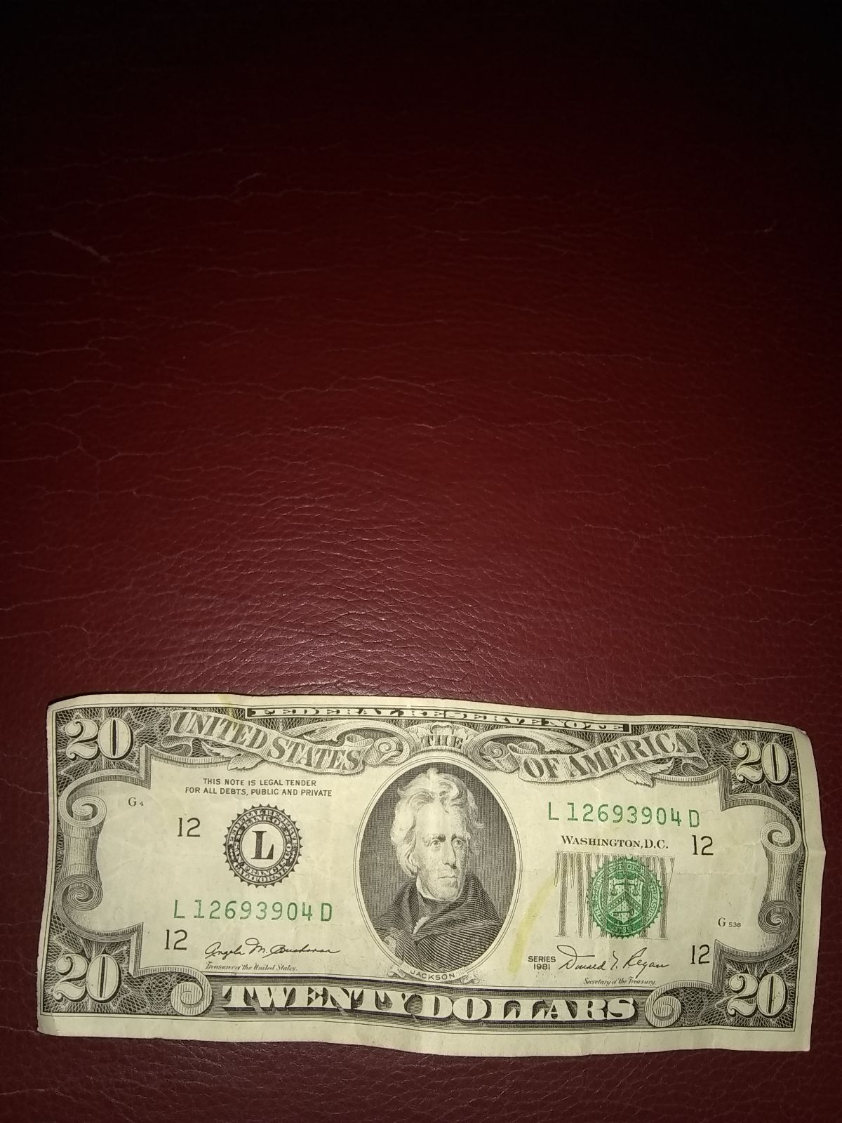 1981-Miscut-$20-Bill