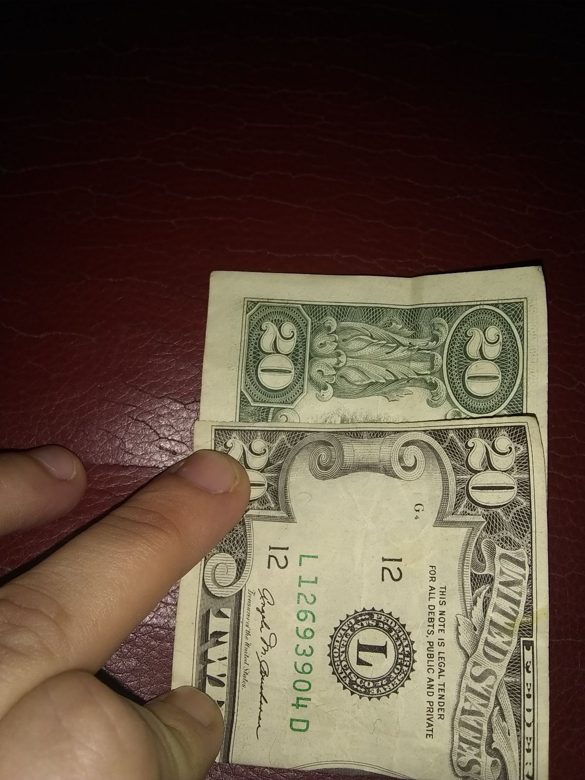 1981-Miscut-$20-Bill