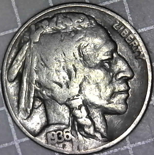 1936-Buffalo-Nickel-W-Possible-Error-On-Reverse